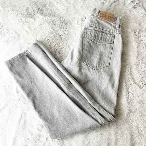 VINTAGE Brittania Grey High Waisted Straight Leg Jeans - Picture 1 of 12